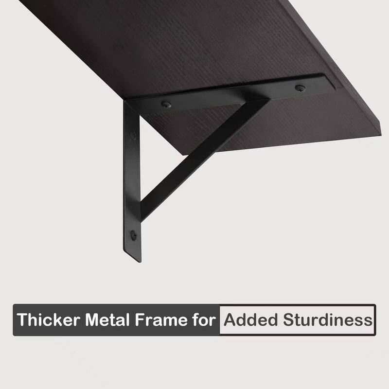 Long Wall Shelves, 47.3Inch Wall Mounted Shelves Set of 2 - 7.9"D x 47.3"W x 6.1"H