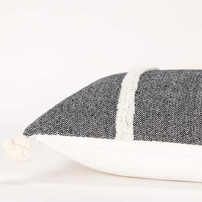 Rizzy Home Striped Throw Pillow with Tassels