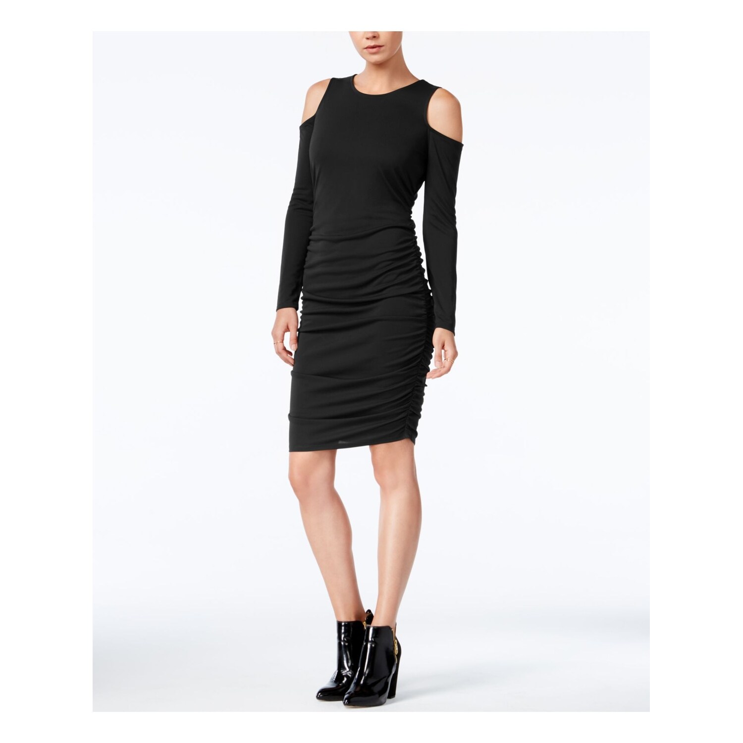 midi long sleeve cocktail dress