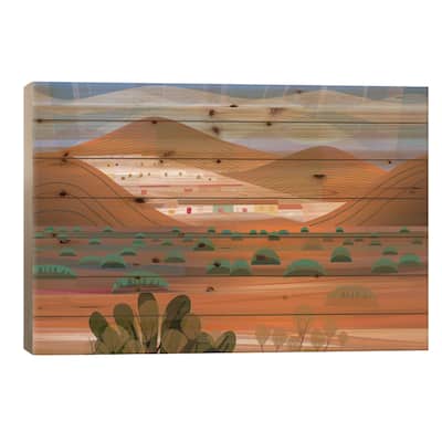 La Choya Print On Wood by Charles Harker - Multi-Color