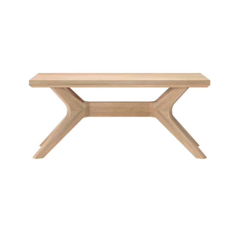 Plank and Beam Verso Rectangular Cross Leg Coffee Table - 40"
