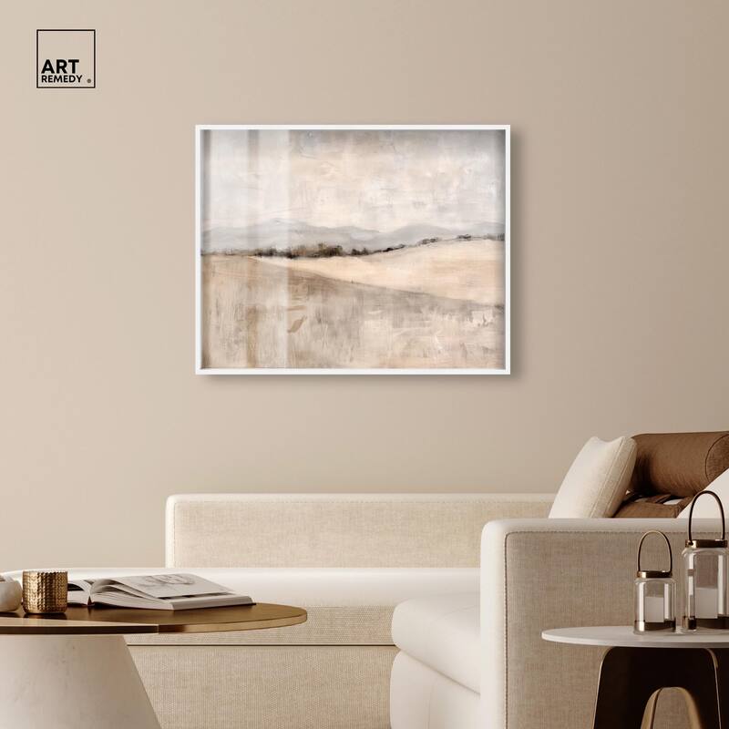 Distant Hills II Shadowbox by Art Remedy