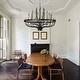 preview thumbnail 22 of 29, Modern Farmhouse Candle Chandelier Black Large Wagon Wheel Chandeliers