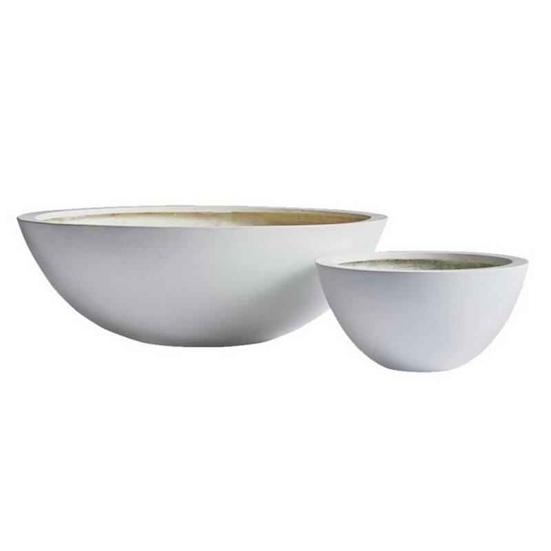 DreamPatio Los Angeles 1-piece Fiberstone Succulent Bowl Planter