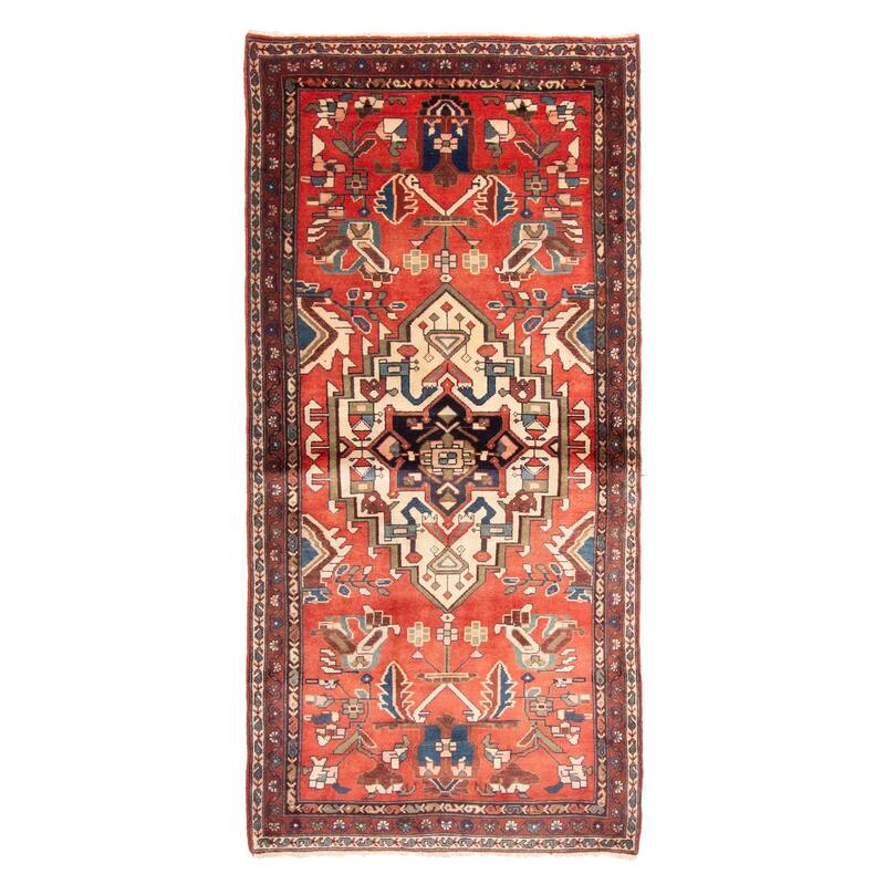 ECARPETGALLERY Hand-knotted Anadol Red Wool Rug - 3'5 x 7'0