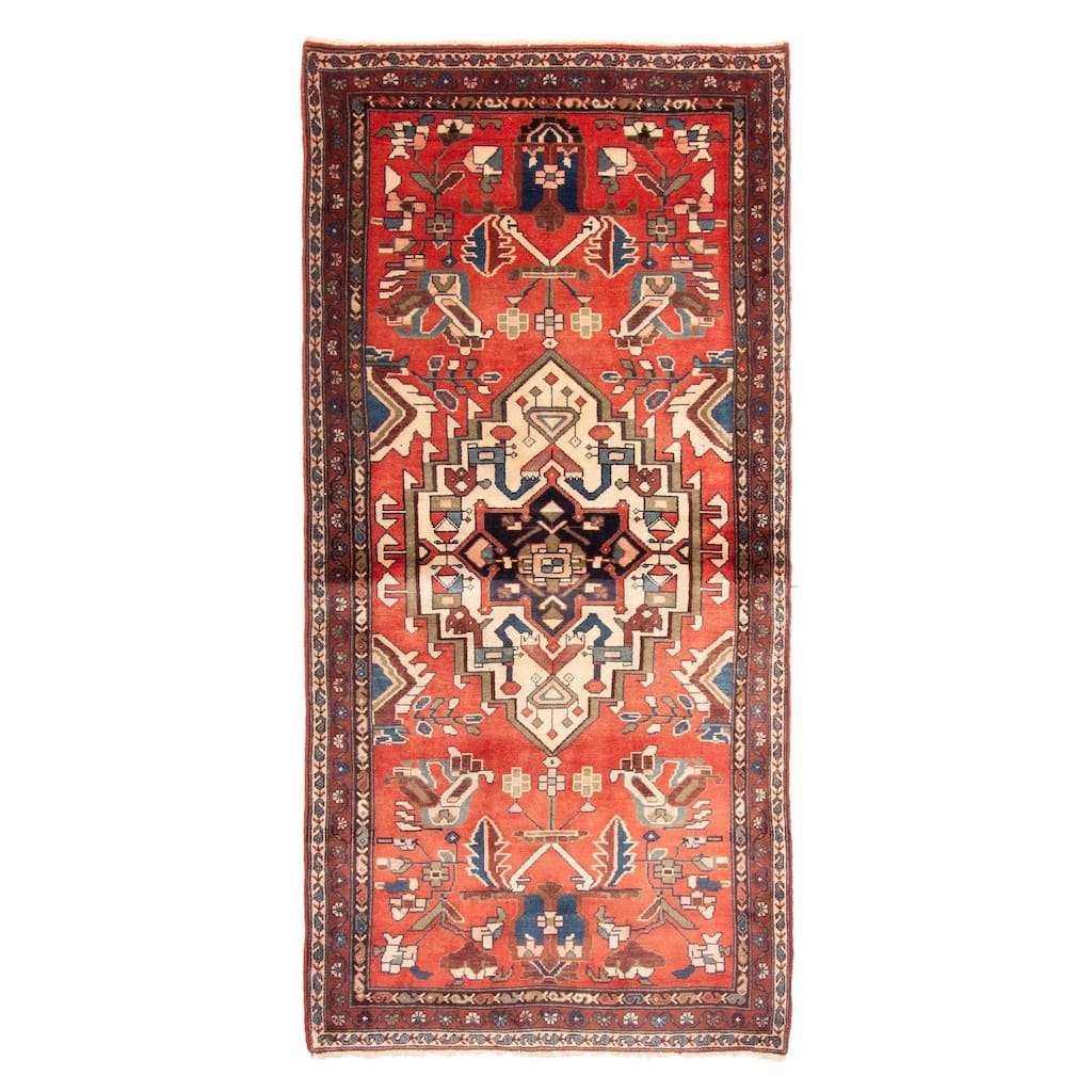 ECARPETGALLERY Hand-knotted Anadol Red Wool Rug - 3'5 x 7'0