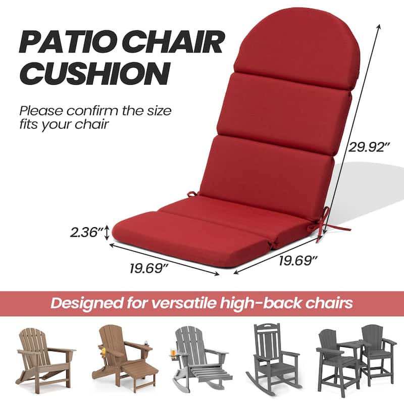 Outdoor Adirondack Chair Cushion Sunbrella / Fabric Patio Chair Pad