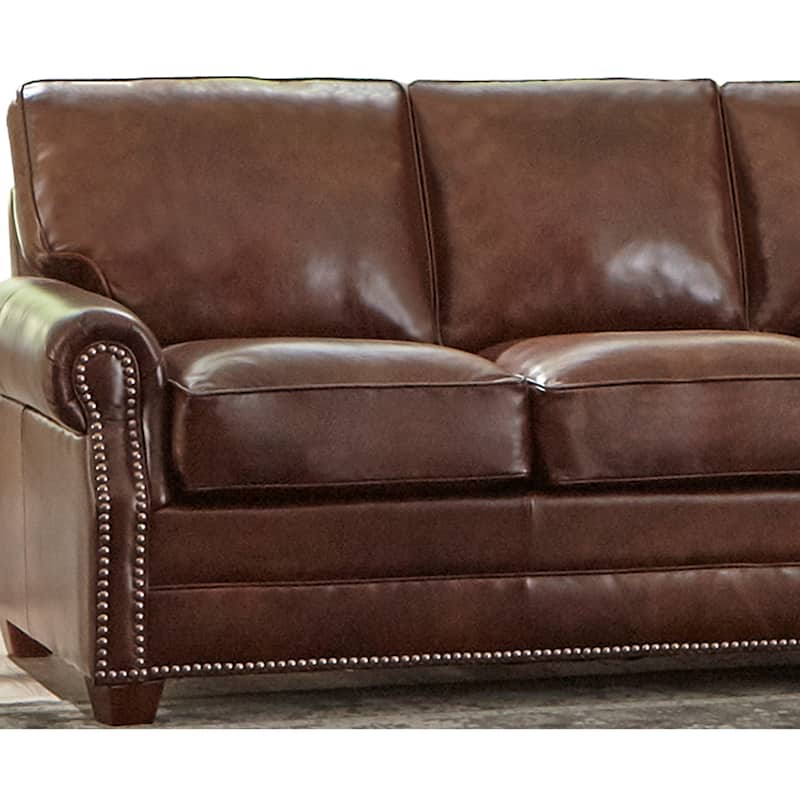 Made in USA Revo Top Grain Leather Sofa and Two Chairs Set