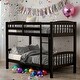 preview thumbnail 13 of 22, Detachable Design Twin Over Twin Bunk Bed with Ladder Espresso