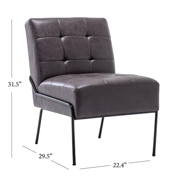 dimension image slide 3 of 9, Carbon Loft Hofstetler Armless Accent Chair