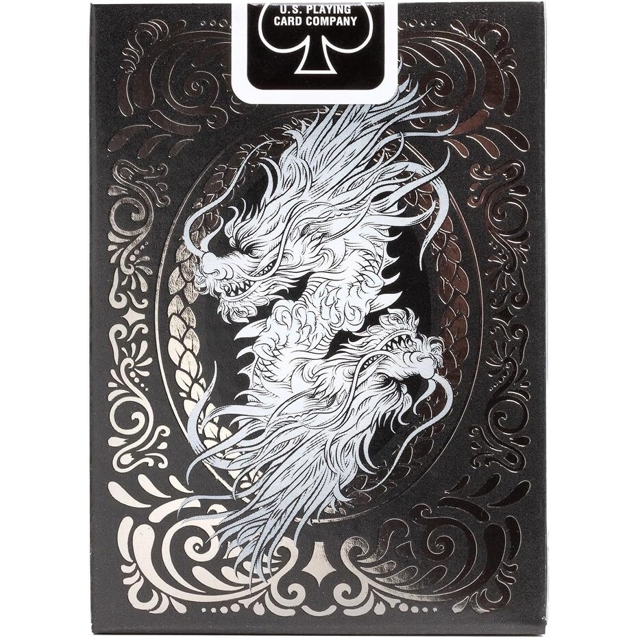 Jeu De Cartes Bicycle Dos Argenté – Format Poker 63x88mm – Finition Coussin D'Air – Idéal Pour Magicien Et Cartomane