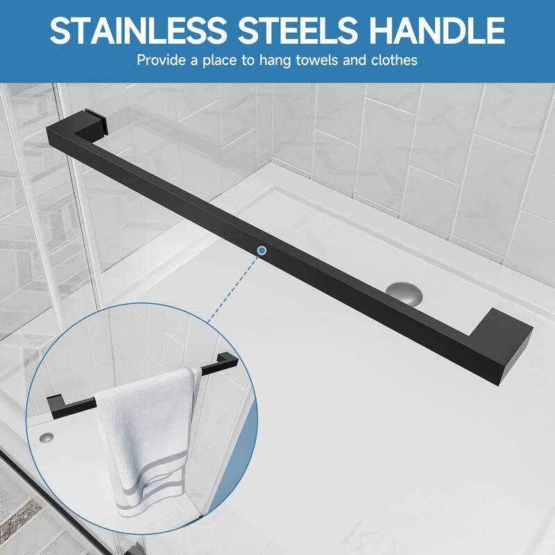 Frameless Double Sliding Shower Door