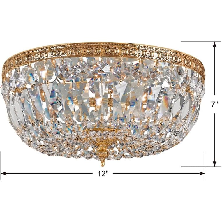 2 light flush mount light brass ceiling light metal kitchen light