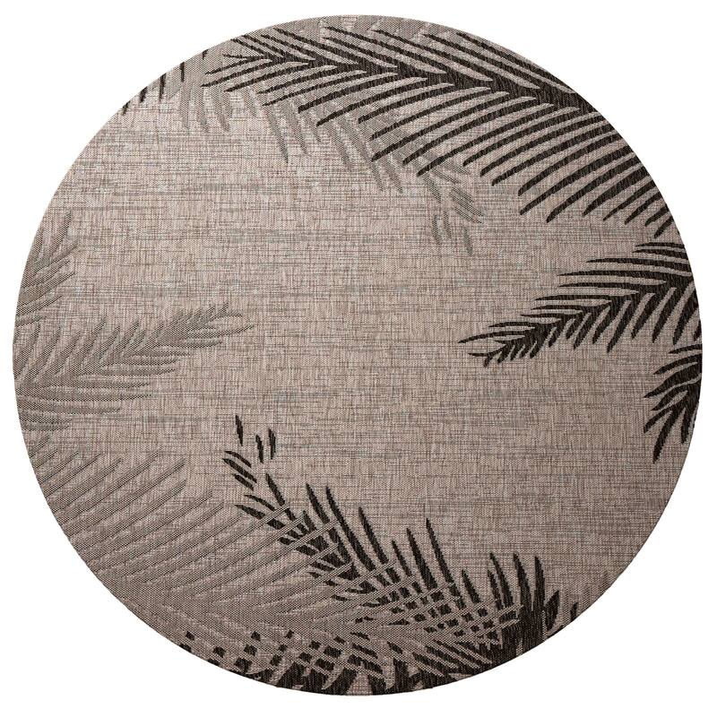 Sevita Callie Coastal Palm Fronds Tropical Indoor/Outdoor Area Rug