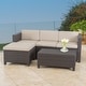preview thumbnail 3 of 39, Moses 5-piece Outdoor Sofa Set by Christopher Knight Home