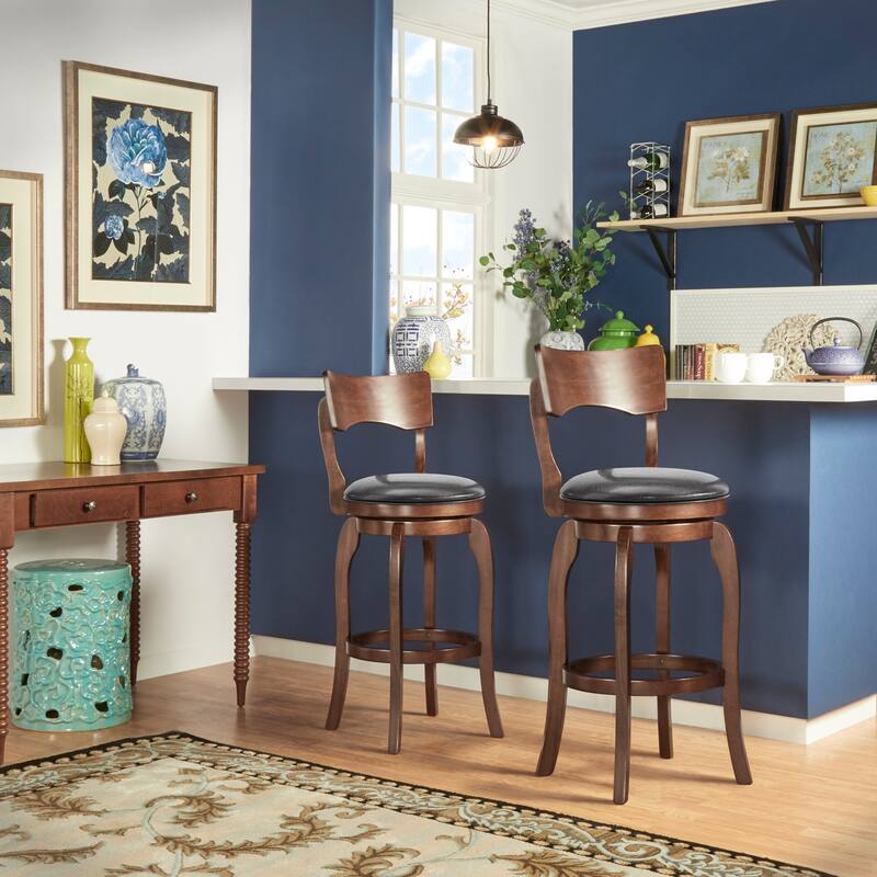 Verona Swivel 29-inch High Back Bar Stool by iNSPIRE Q Classic