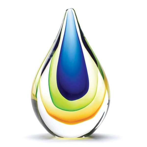 Natural Art Glass Teardrop