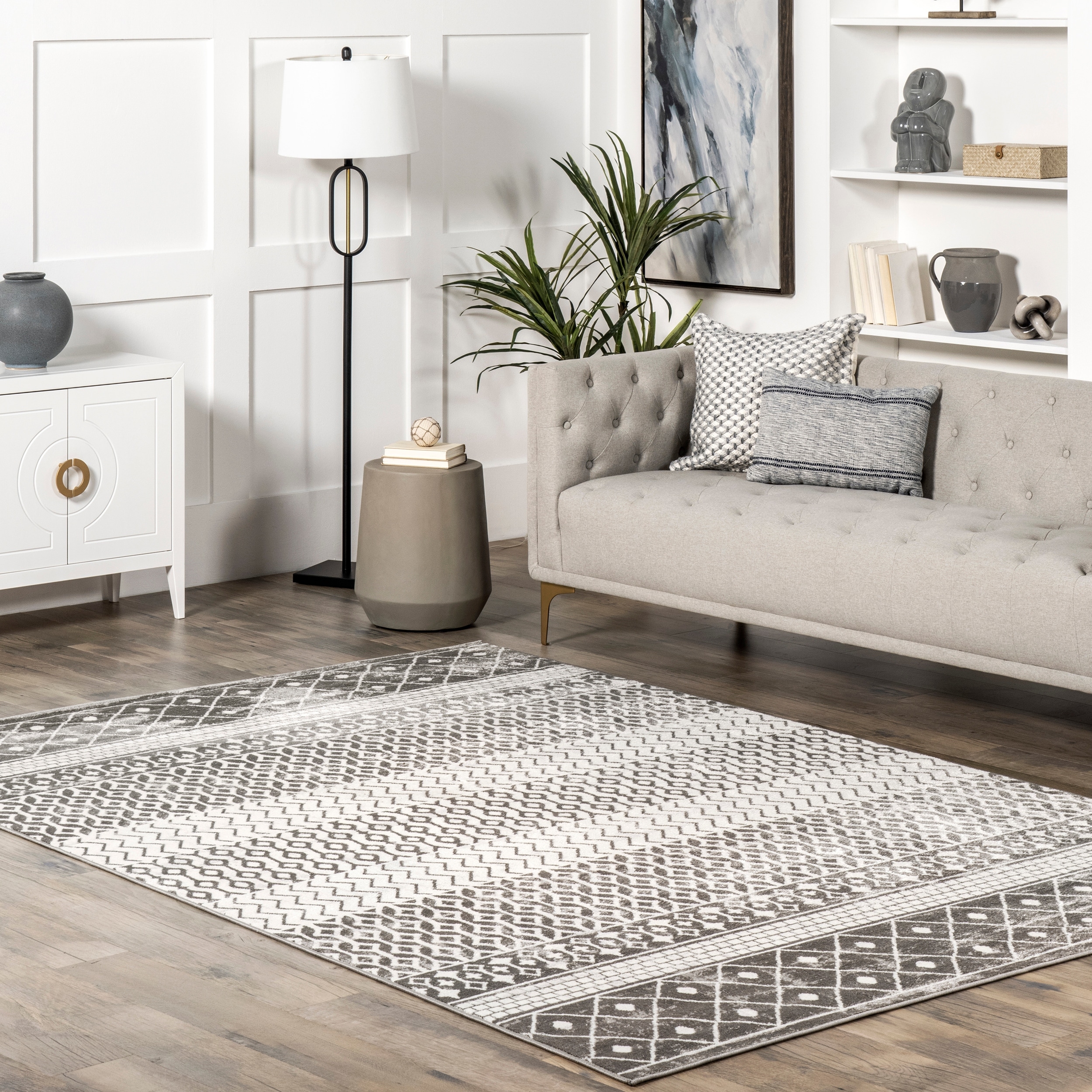 Nuloom Kimberly Transitional Moroccan Banded Area Rug