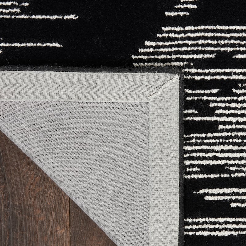 Michael Amini Star Shimmer Abstract Geometric Area Rug