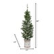 preview thumbnail 3 of 1, 35 in Snowy Pine Tree in a Tin Pot