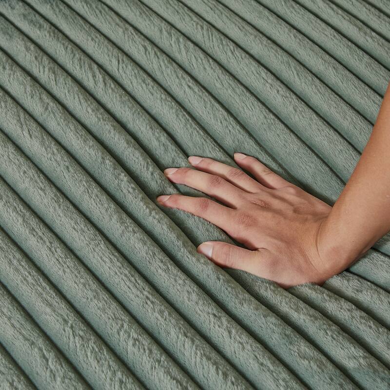 Oversized Modular Sectional Lounge Chaise, Corduroy Upholstered Boneless Sleeper Sofa, Reclining Loveseat Chair with 4 Pillows