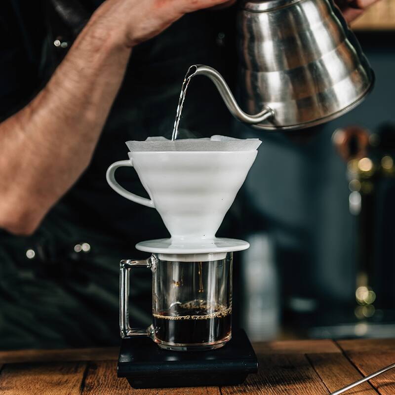 300 Mesh Food Filter Strainer, 5.9in Nylon Fine Mesh Sieve Drainer - White