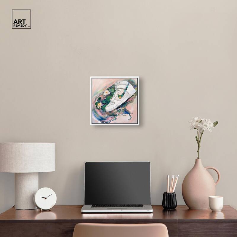 Lilypads Sneaker Splash Canvas by Art Remedy
