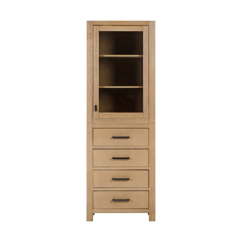 Avanity Modero 24 in. Linen Tower in Brushed Oak finish