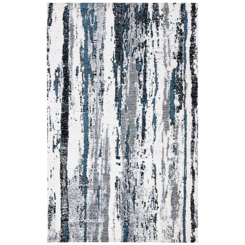 SAFAVIEH Classic Vintage Concettina Vintage Oriental Cotton Rug - 4' x 6' - Navy/Ivory