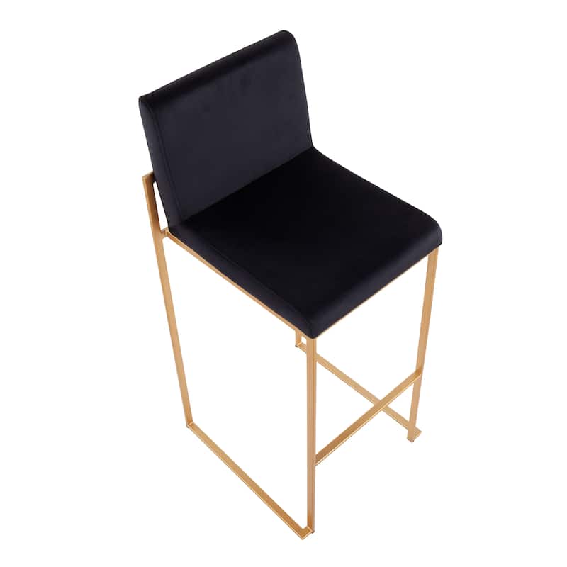 Silver Orchid Forrest High Back Bar Stool - Set of 2