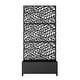 preview thumbnail 103 of 103, 72 in Metal Movable Planter Box with Trellis Privacy Screen Lockable Wheels