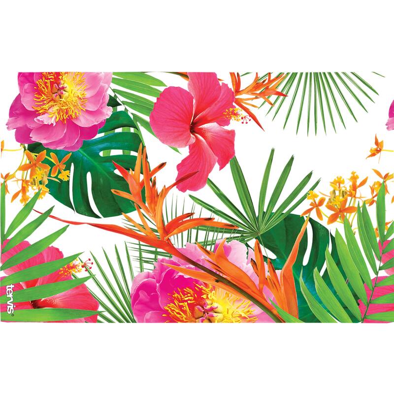 Tervis Tropical Hibiscus Photo Made in USA Double Walled Insulated Travel Tumbler, Clear