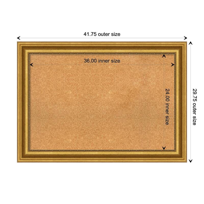 Parlor Framed Cork Bulletin Memo Board