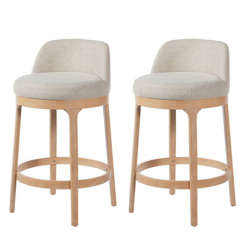 Christopher Knight Home - Chole Modern Wooden Upholstered Counter Stool