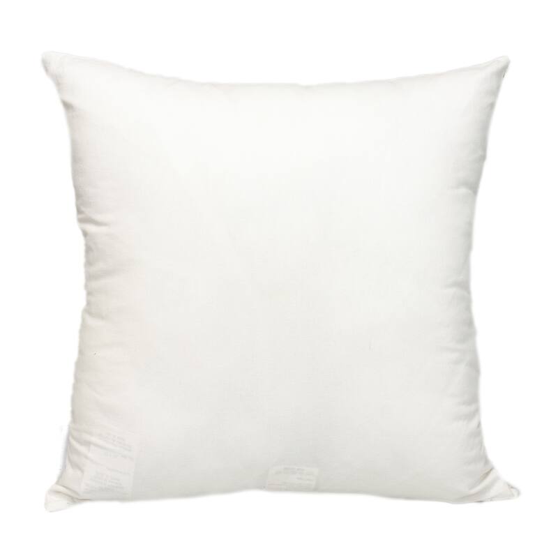 HomeRoots 20" Brown and White Striped Cotton Throw Pillow