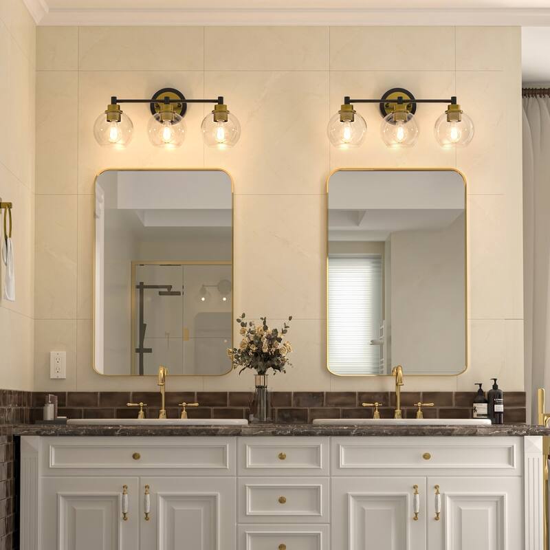Dimmable Bathroom Vanity Light Globe Glass Shades