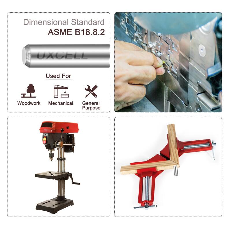 100Pcs 2x18mm Dowel Pin 304 Stainless Steel Shelf Support Silver Tone - Silver Tone - 18mm 100Pcs