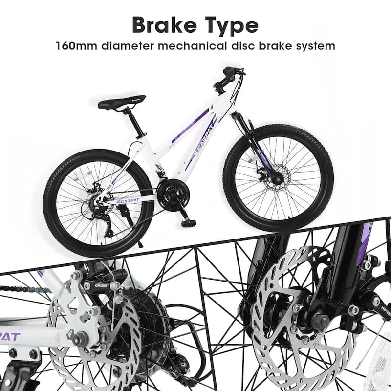 24 inch Mountain Bike for Teenagers Girls Women