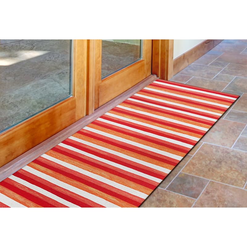 Liora Manne Visions II Painted Stripes Indoor/ Outdoor Area Rug