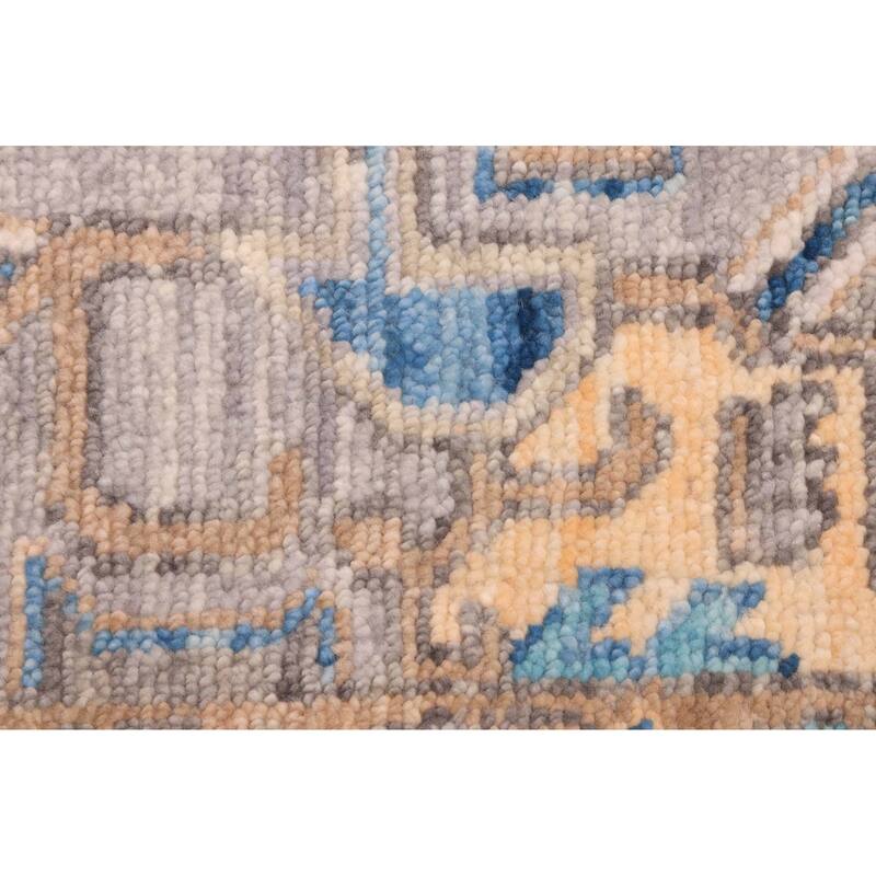 ECARPETGALLERY Hand-knotted Jules Serapi Grey Wool Rug - 9'1 x 11'9