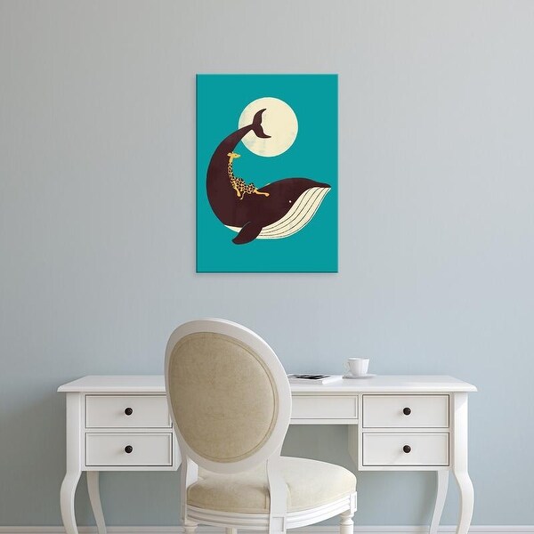 Easy Art Prints Jay Fleck's 'The Giraffe and the Whale' Premium Canvas Art