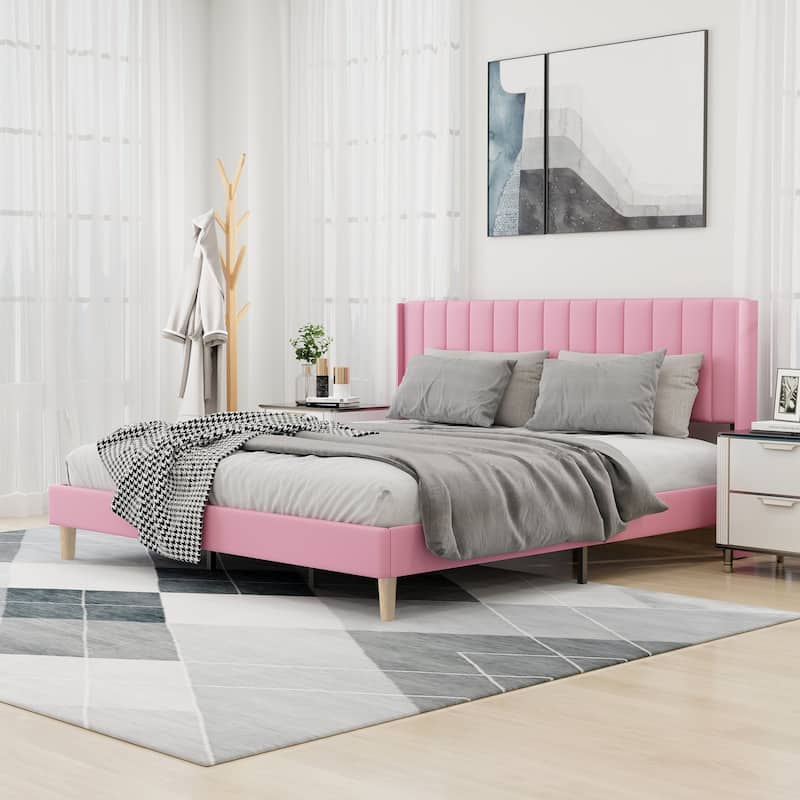 Alazyhome Upholstered Platform Bed Frame
