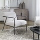 preview thumbnail 5 of 3, Uttermost 23660 Avila 27"W Contemporary Boucle Upholstered Accent