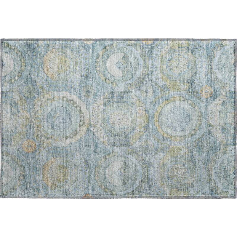 Premium Washable Super Soft Vintage Medallions Mayfield Rug