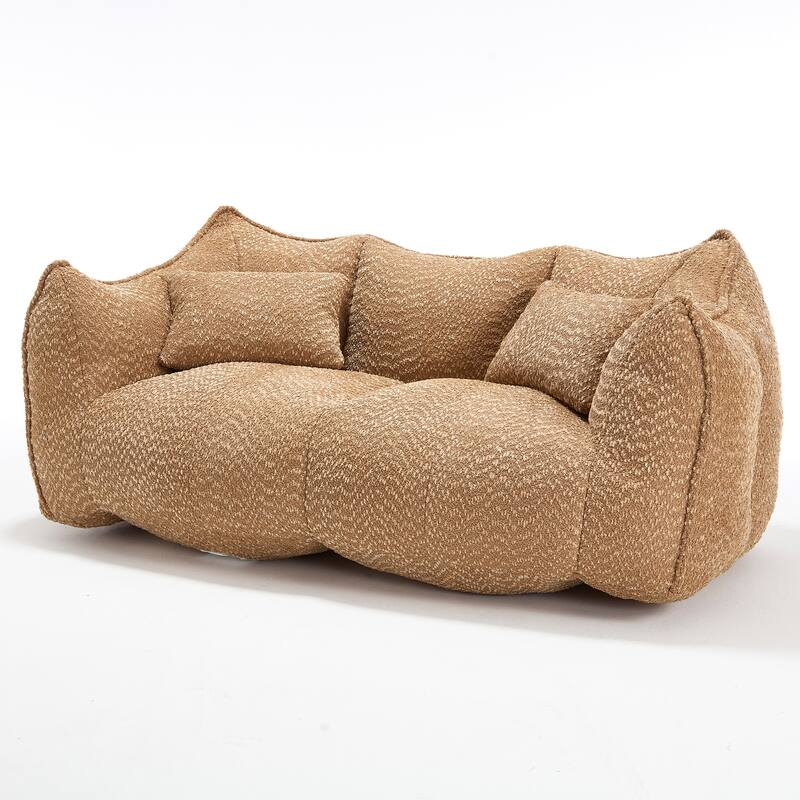 Beanbag Chair with High Resilience Foam Core. The Square Recliner Sofa Is Ideal for Family Members And Friends Engaged in Games