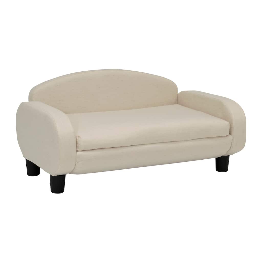 Paws & Purrs Modern Pet Sofa Bed Low-Back Lounger for Dogs & Cats – Removable Washable Mattress Cover