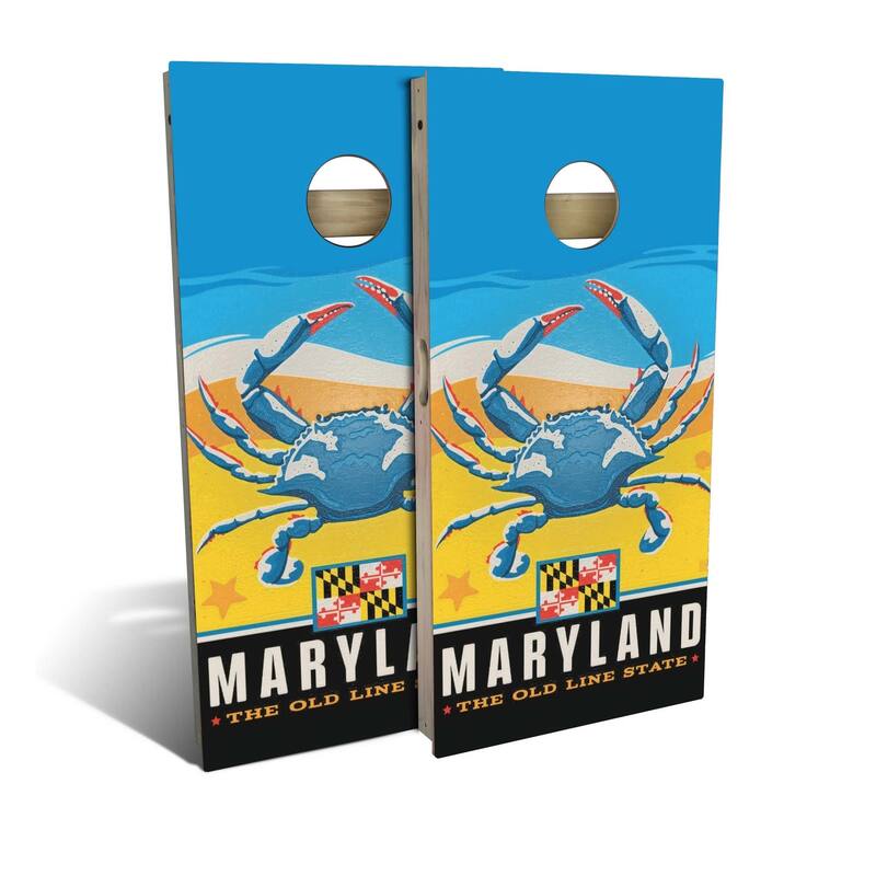 Maryland State Pride Outdoor Cornhole Board Set