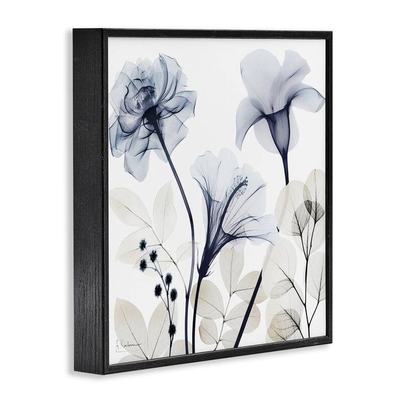Stupell Sophisticated Minimal Flowers Framed Giclee Art Design By Albert Koetsier