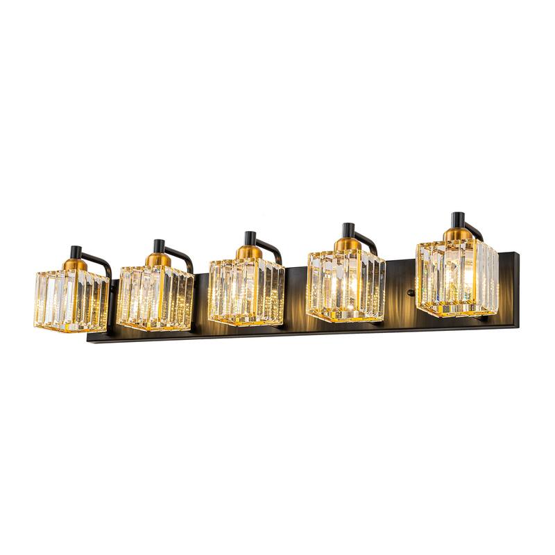Modern 3/4/5-lights Crystal Bathroom Light Fixtures