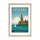 preview thumbnail 7 of 18, iCanvas "Chicago Poster" by IdeaStorm Studios Natural - 24x16x1